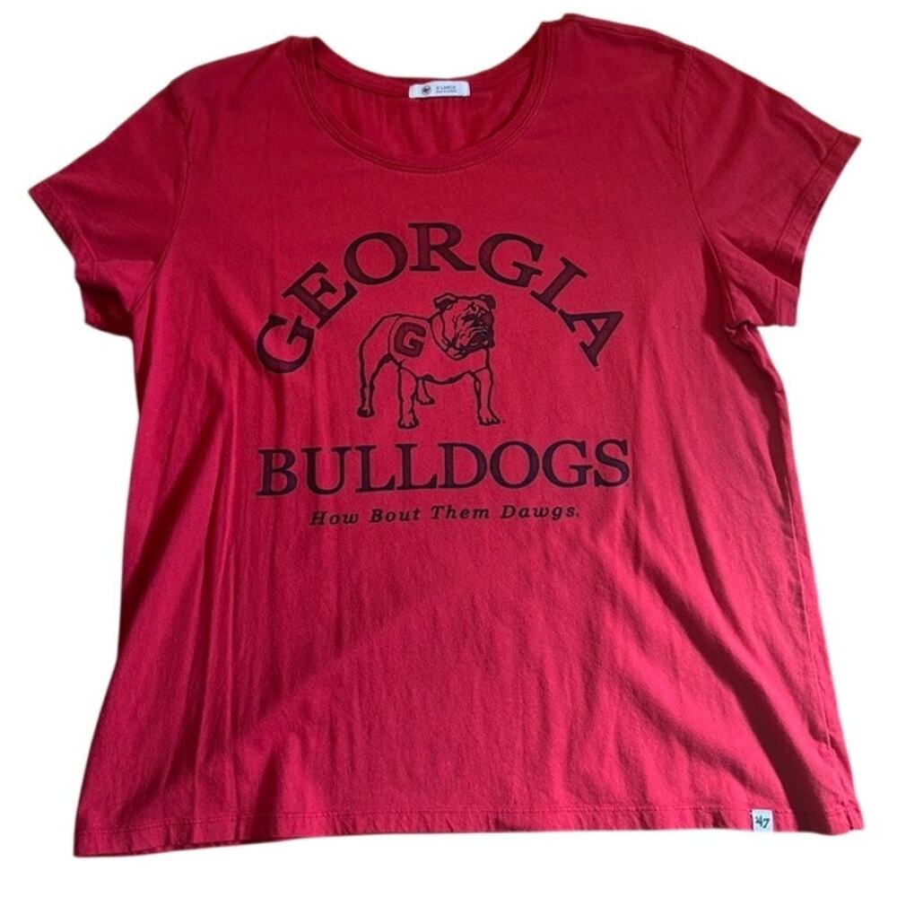 Georgia Bulldogs How about them Dawgs red 47 shirt Womens Size XL